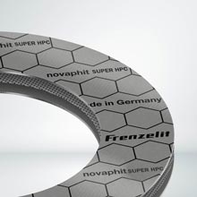 novaphit® SUPER HPC — это графитовый прокладочный материал с несколькими слоями кислотостойкой нержавеющей стали 